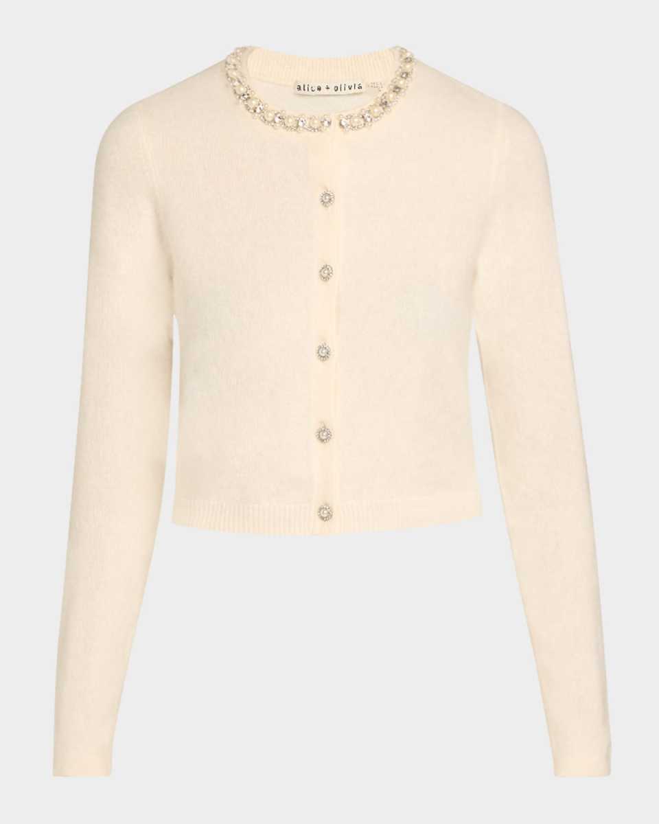Dollie Embellished Cashmere Cardigan